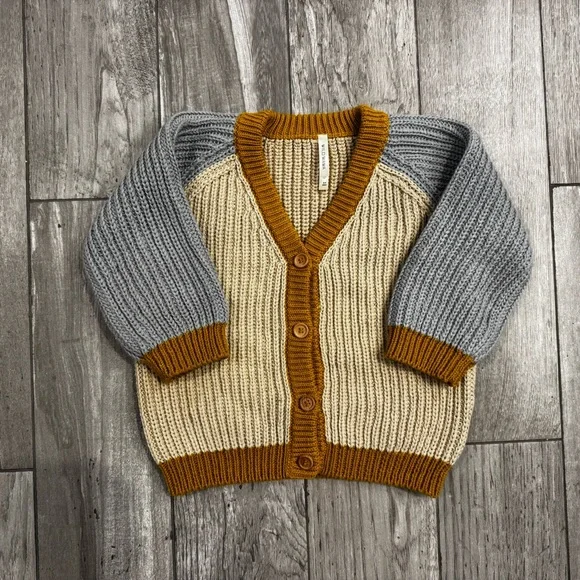 Wild Wawa Rainbow Knit Cardigan size 3-4 - Picture 4 of 7